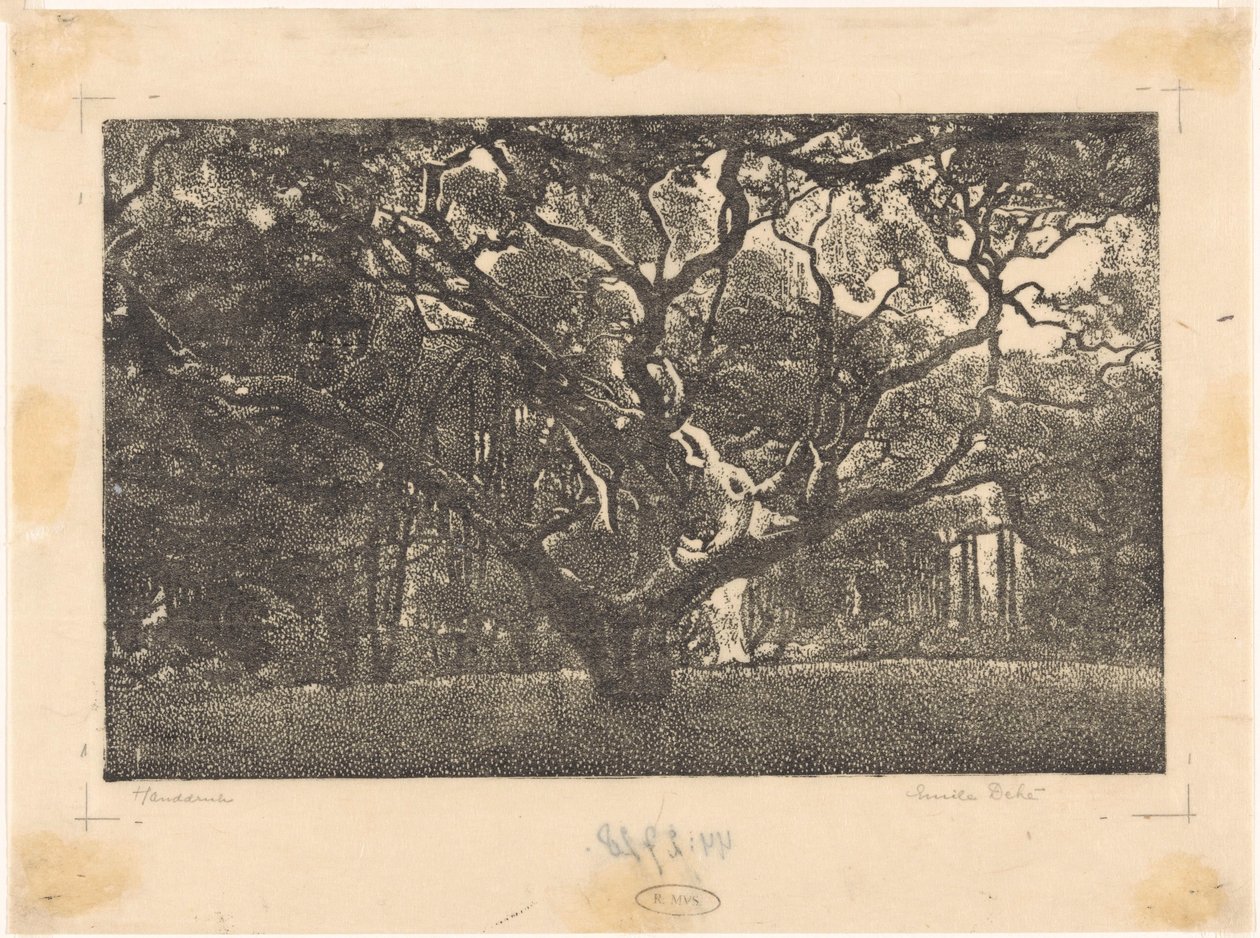 Skog i bergen av Emilius Wilhelmus Dehé (signed by artist)
