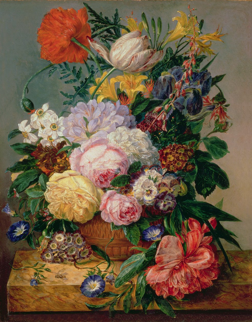 Blommor, ca 1840-tal av Emily Stannard