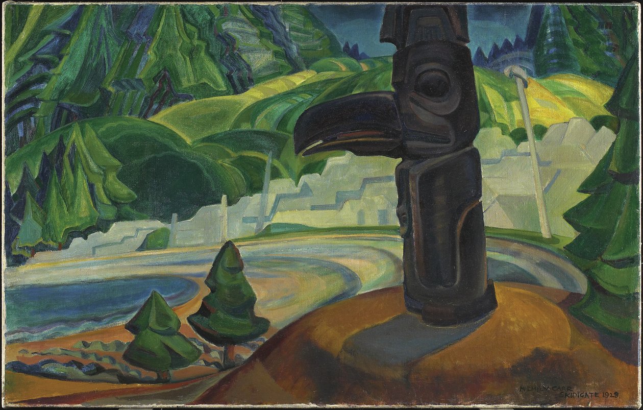 Skidegate, Graham Island, British Columbia av Emily Carr