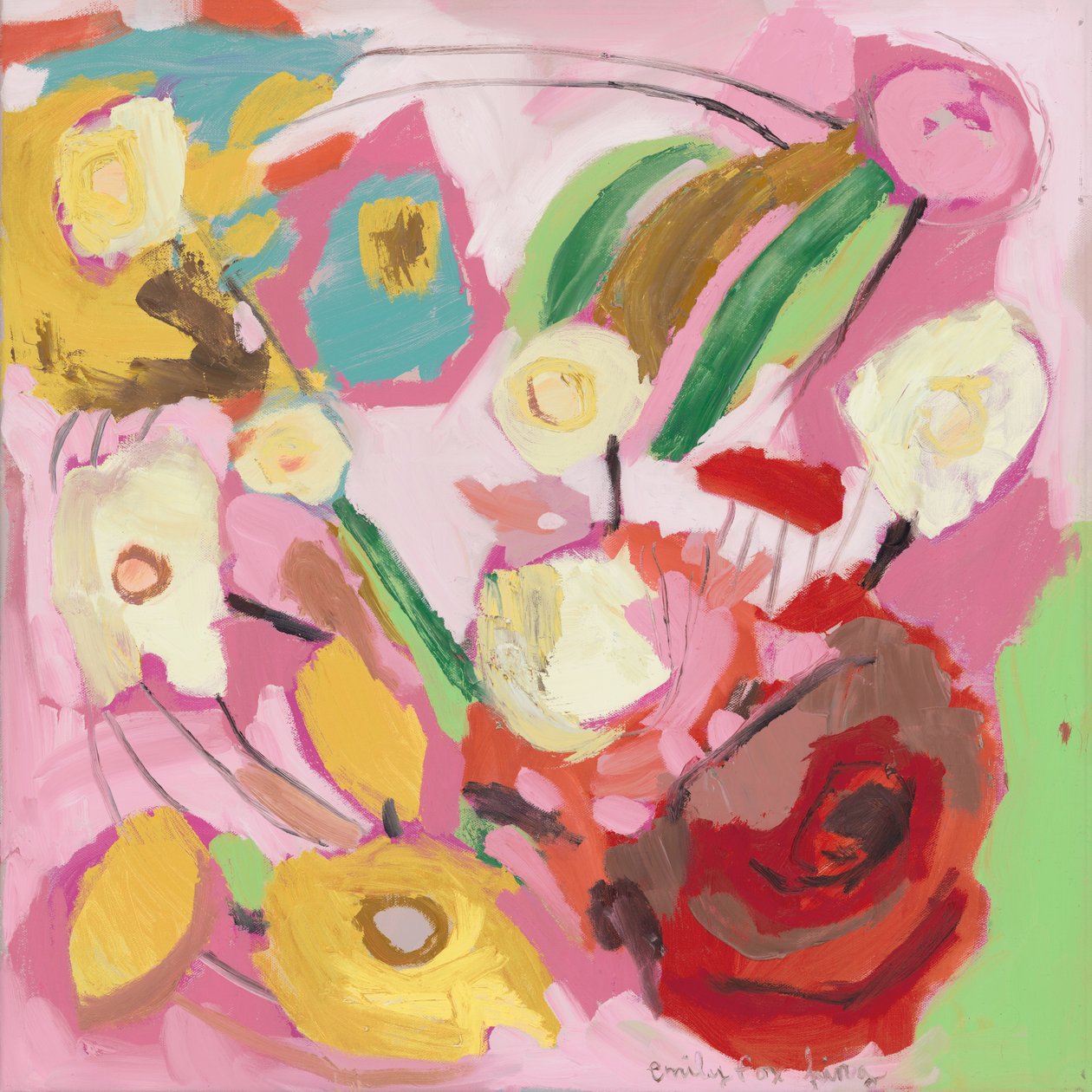 EFK0048, 2018 (olja på duk) av Emily Fox King