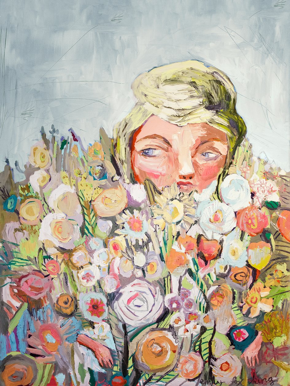 Eve, 2018 (olja på duk) av Emily Fox King