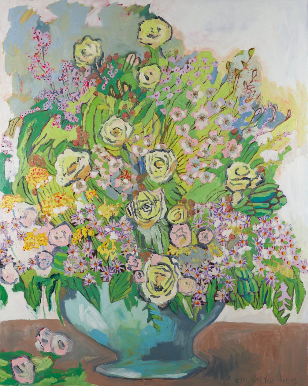 Ruth, 2016 (olja på duk) av Emily Fox King