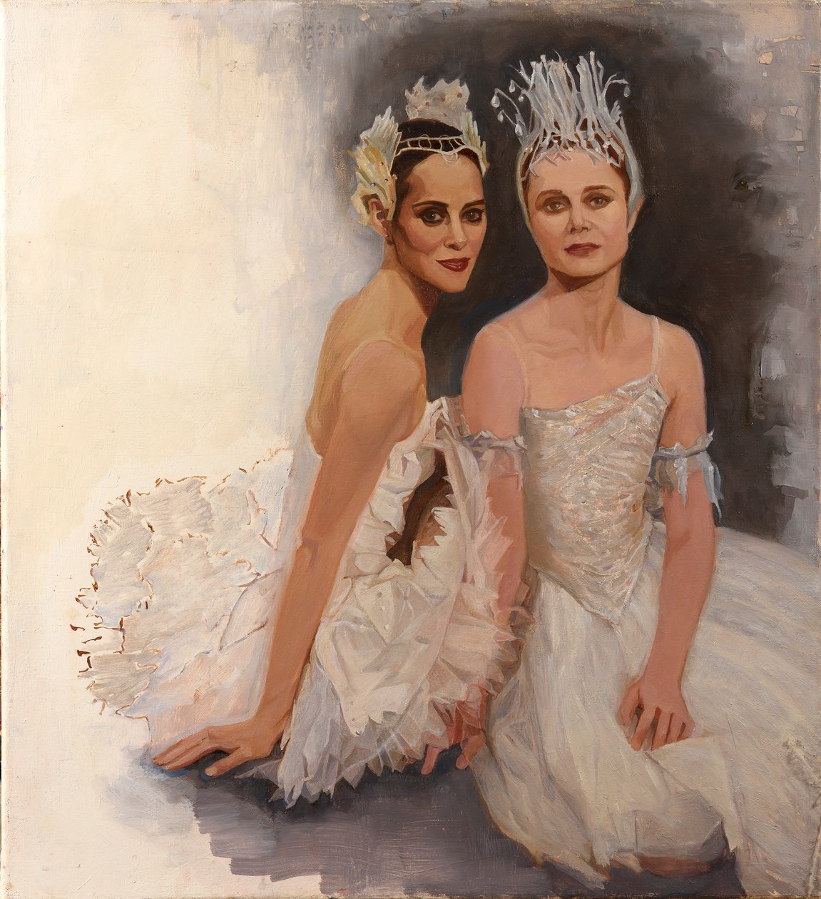 Snow Fairies, 2024 (oljemålning) av Emma Kennaway
