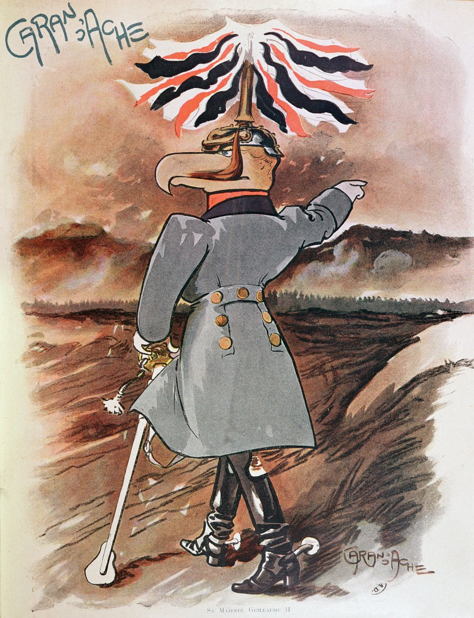 Kaiser Wilhelm II (1859-1941) c.1902 av Emmanuel Poire Caran D