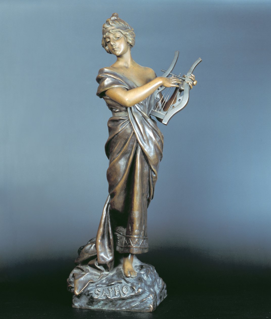 Sappho, ca 1910 (brons) av Emmanuel Villanis