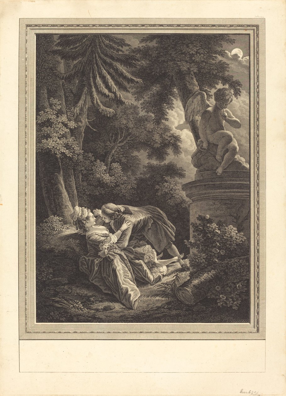 Natten av Emmanuel Jean Nepomucène de Ghendt after Pierre Antoine Baudouin