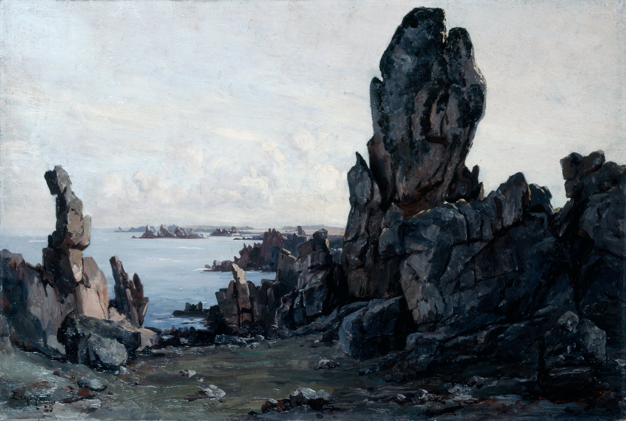 Ön Ushant, 1885 av Emmanuel Lansyer