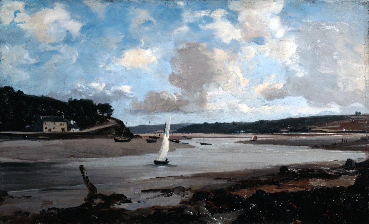 Floden vid halvvatten, 1874. av Emmanuel Lansyer