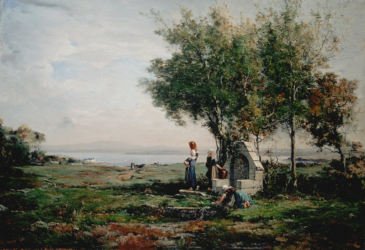 Kvinnor vid fontänen av Emmanuel Lansyer