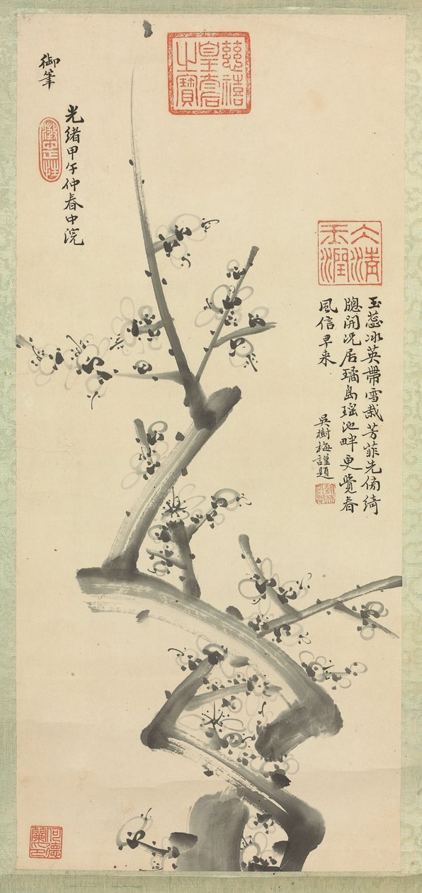 Plommonblomning, 1894 av Empress Cixi Manchu Chinese