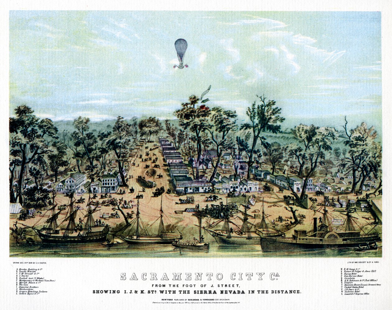 Sacramento, Kalifornien, 1849 1937. av Endicott and Co.
