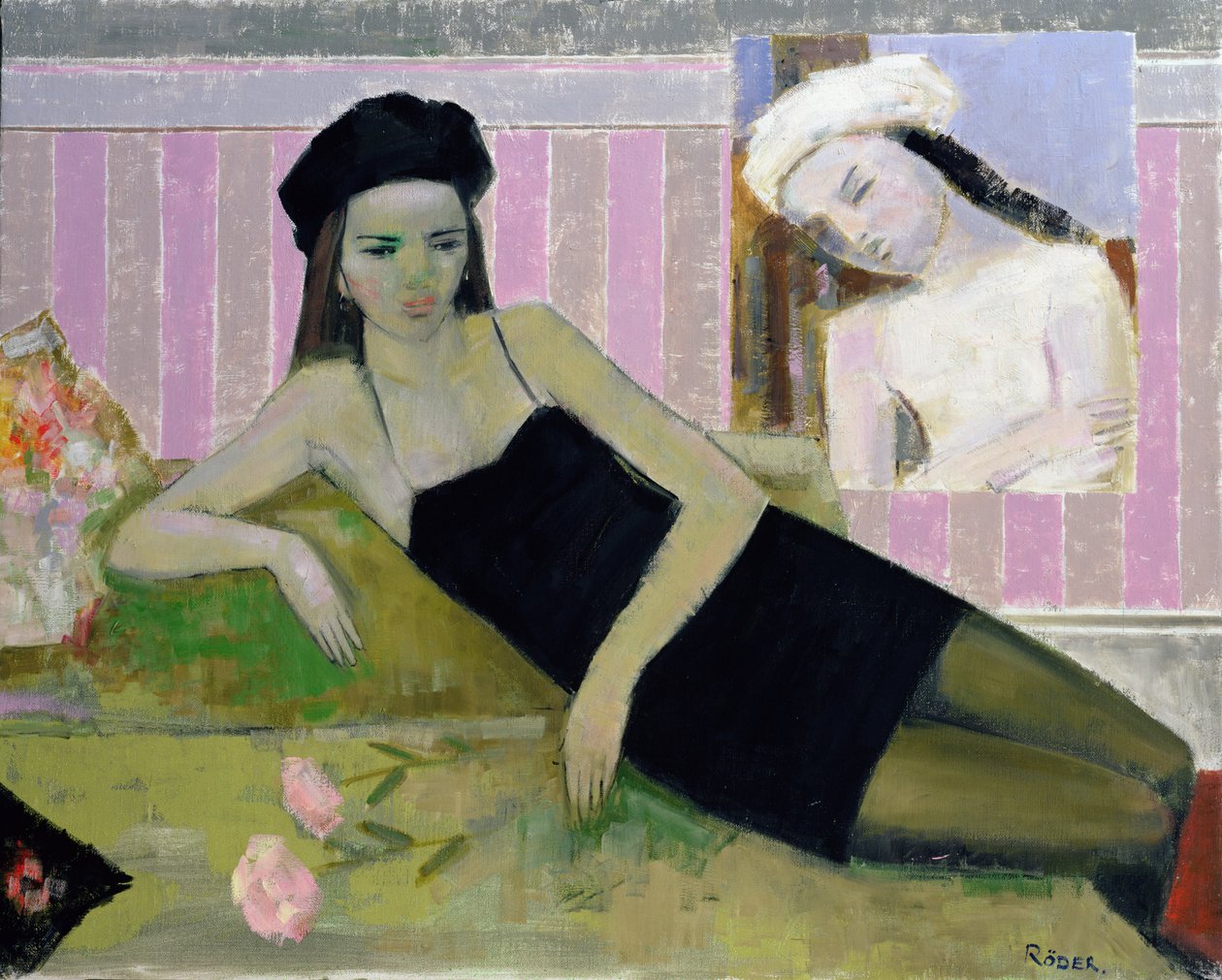 Antoinette och en detalj från Balthus av Endre Roder