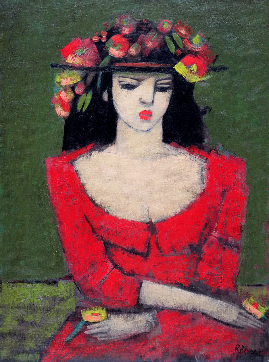 Fleur (olja på duk) av Endre Roder