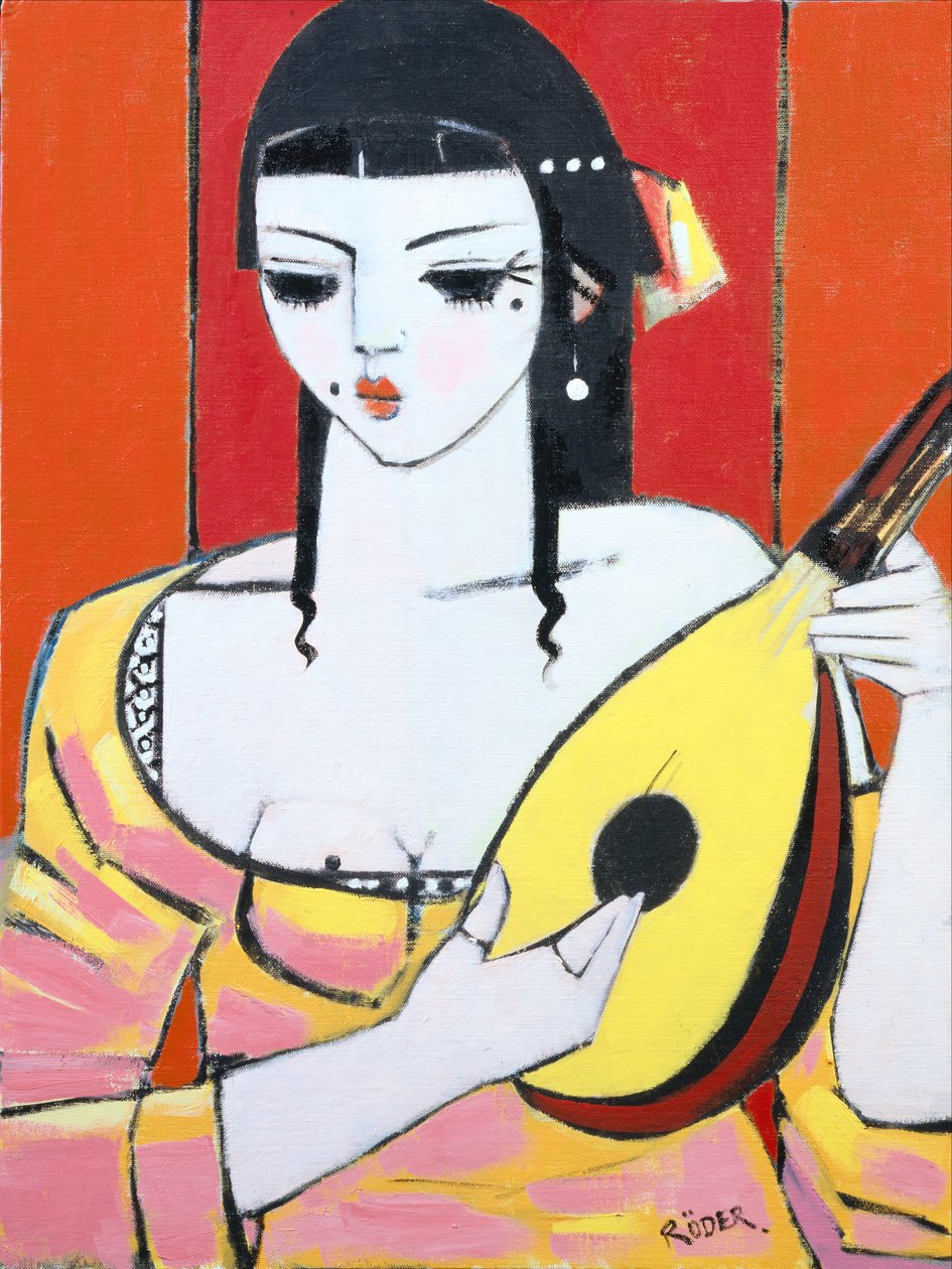 Mandolin, 2008 (olja på canvas) av Endre Roder