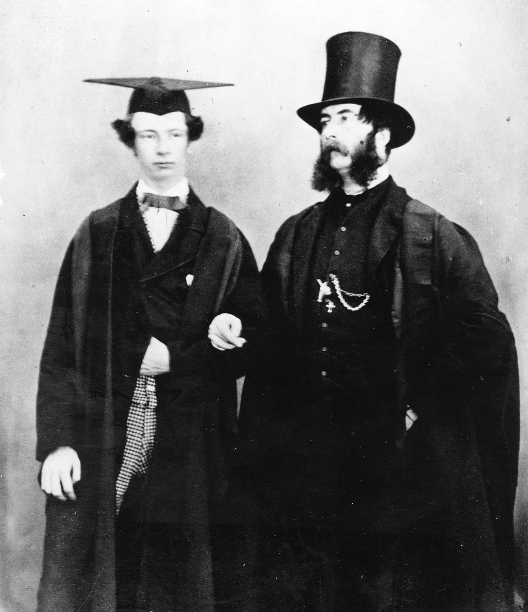 Arthur Munby och hans far, ca 1851 av English Photographer