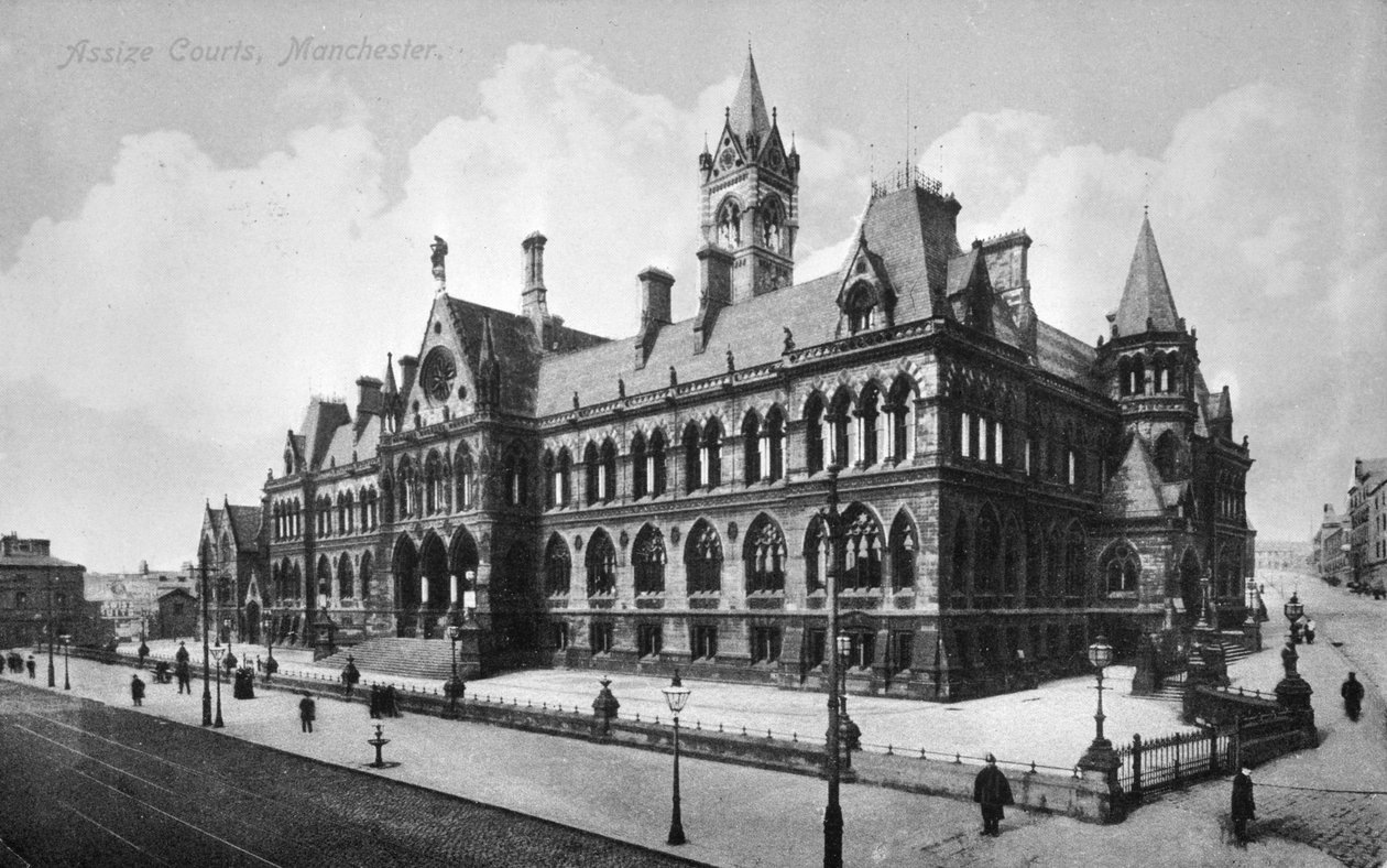 Assize Courts, Manchester, ca 1910 av English Photographer