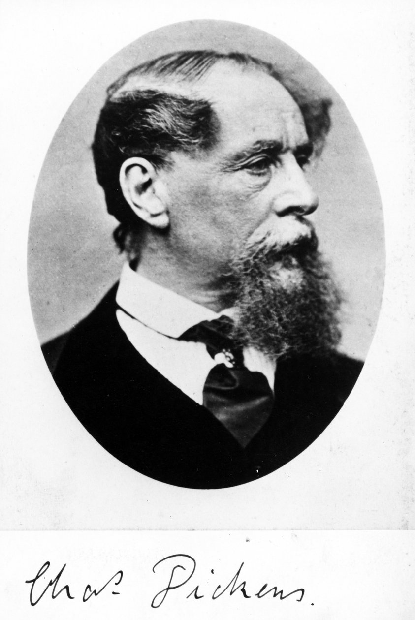 Charles Dickens, ca 1870-talet av English Photographer