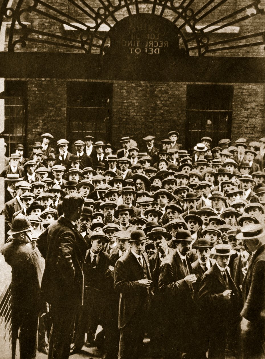 Om jag skulle dö, tänk bara detta på mig..., ca 1914-18 (sepiafoto) av English Photographer
