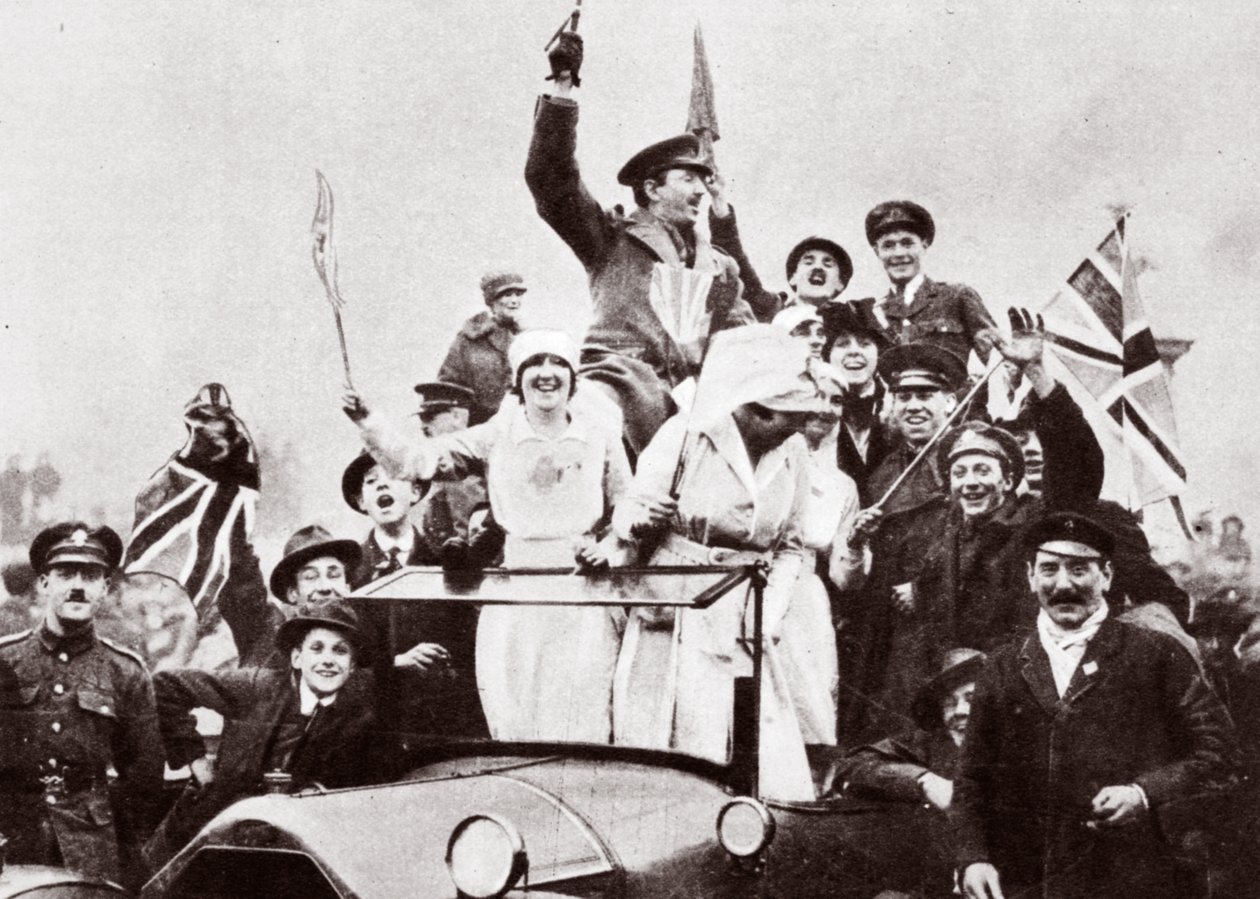 London firar vapenstilleståndet 1918 av English Photographer