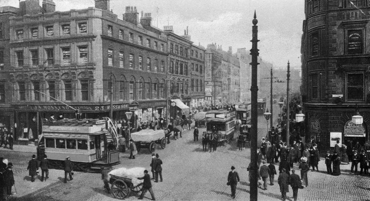 Market Street, Manchester, ca 1910 av English Photographer