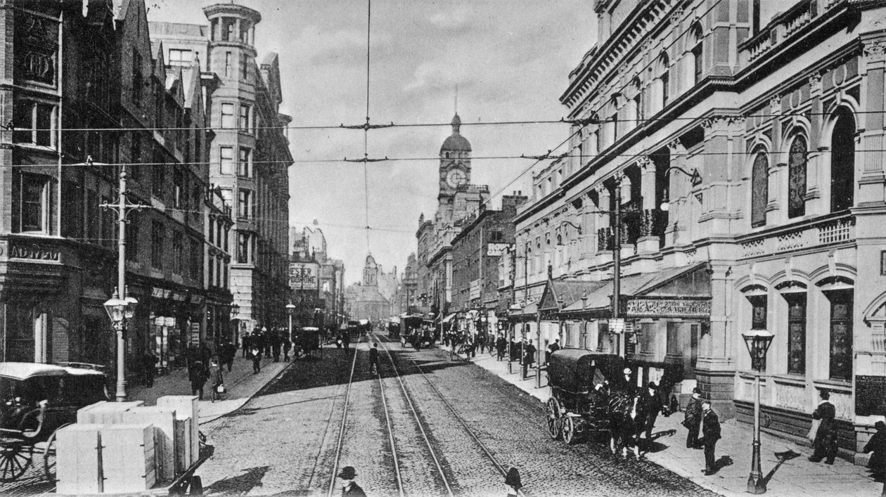 Oxford Street, Manchester, ca 1910 av English Photographer
