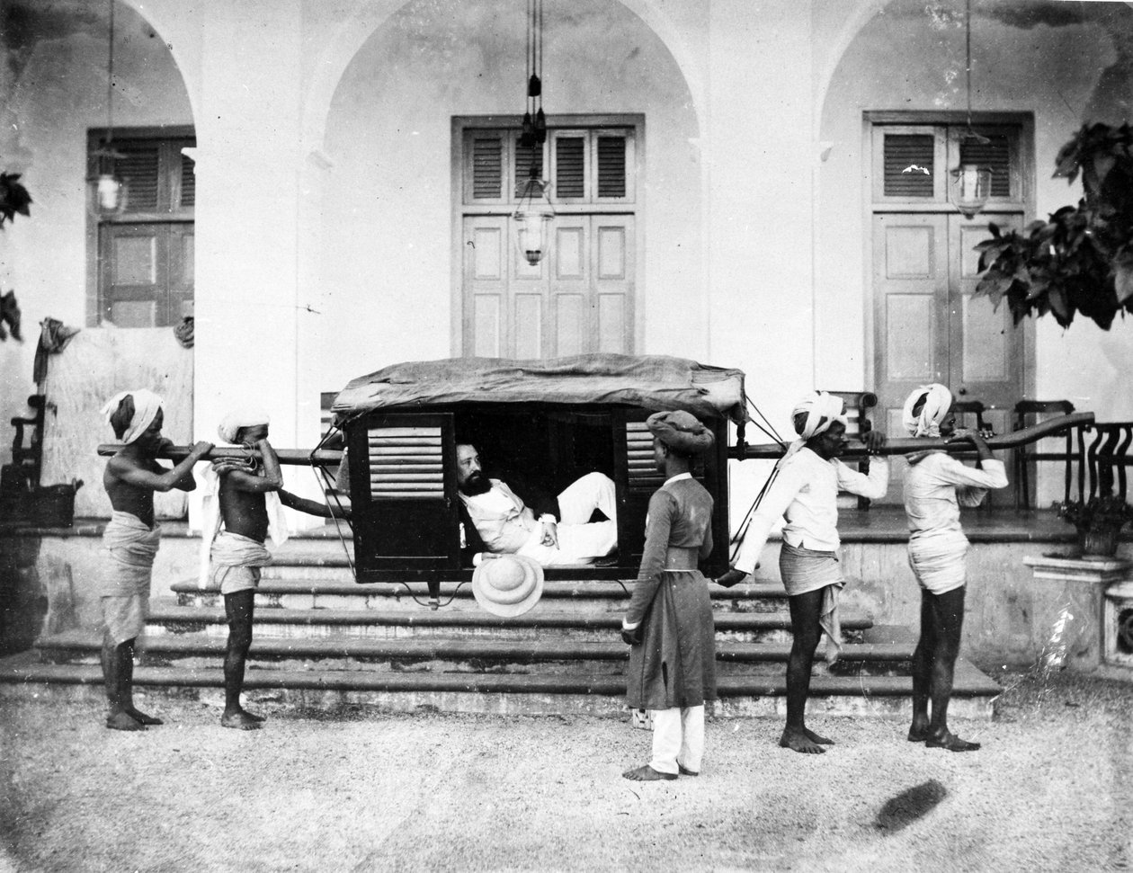 Palanquin, 1870-talet av English Photographer