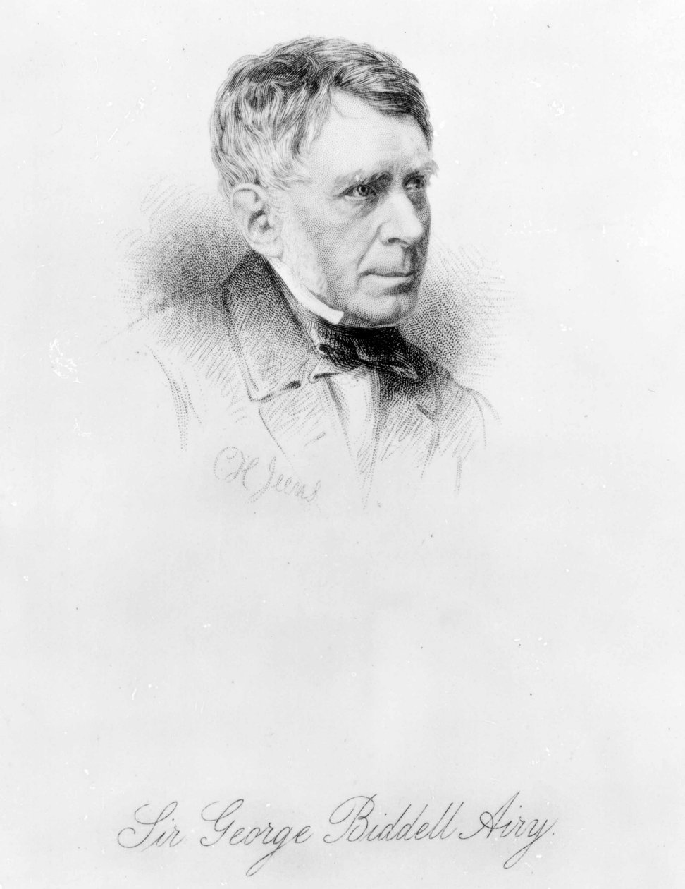 Sir George Biddell Airy, graverad av C.H. Jeens av English Photographer
