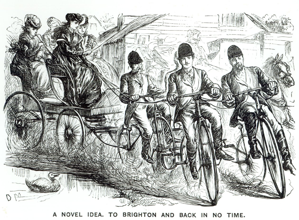 Ett nytt sätt att resa till Brighton, 1864 av English School