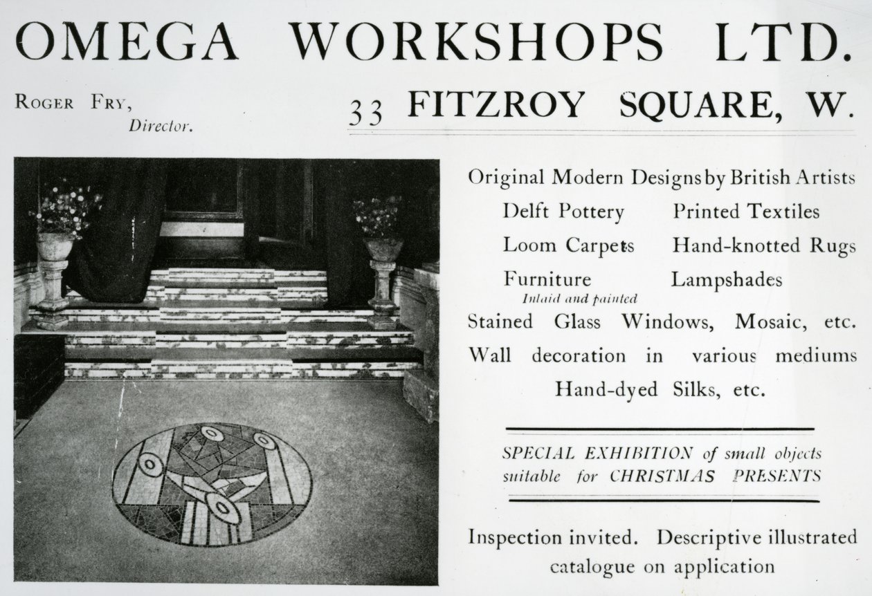 Annons för Omega Workshops Ltd (tryckt) av English School