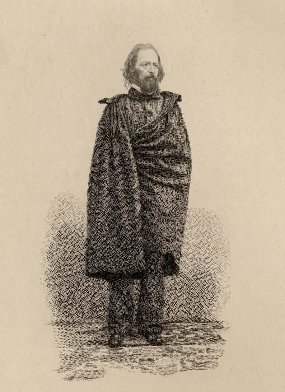 Alfred Lord Tennyson (1809-92) av English School