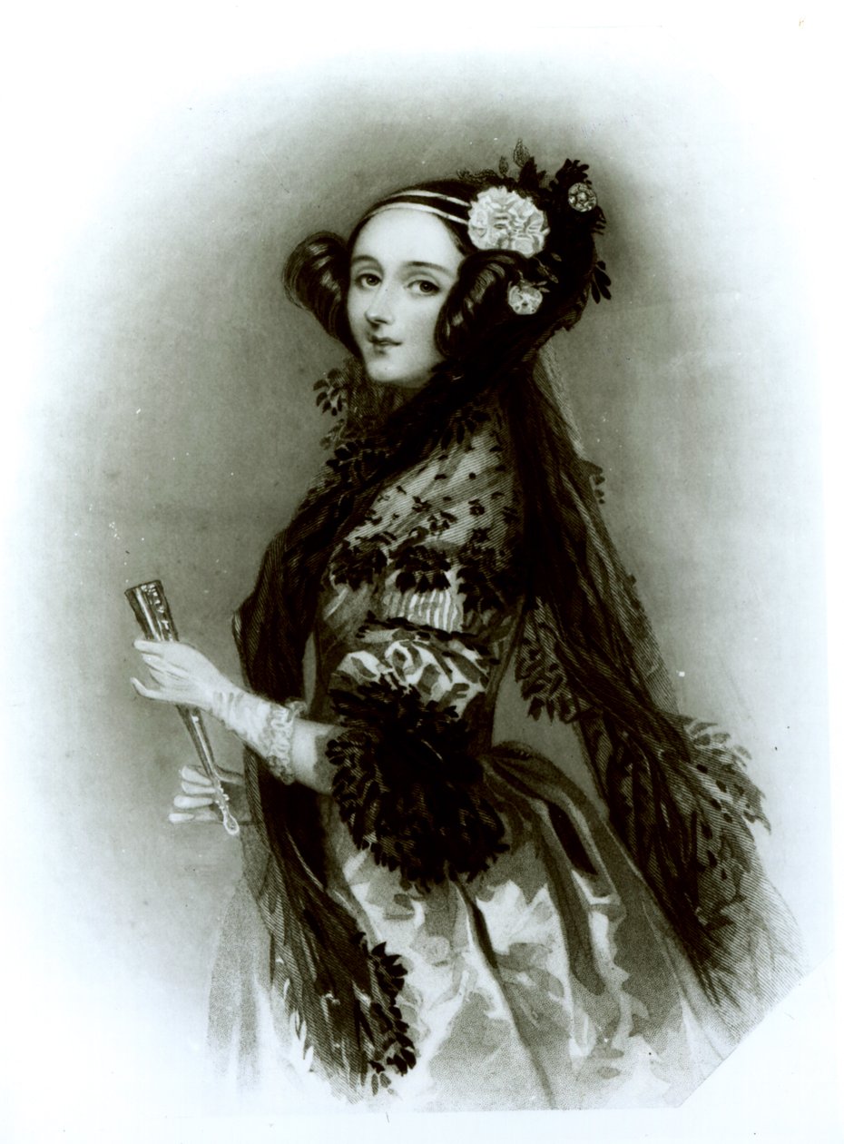 Augusta Ada Byron (1815-52) grevinnan av Lovelace av English School