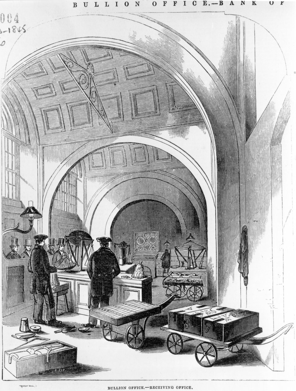 Bullion Office - Mottagande kontor, Bank of England av English School