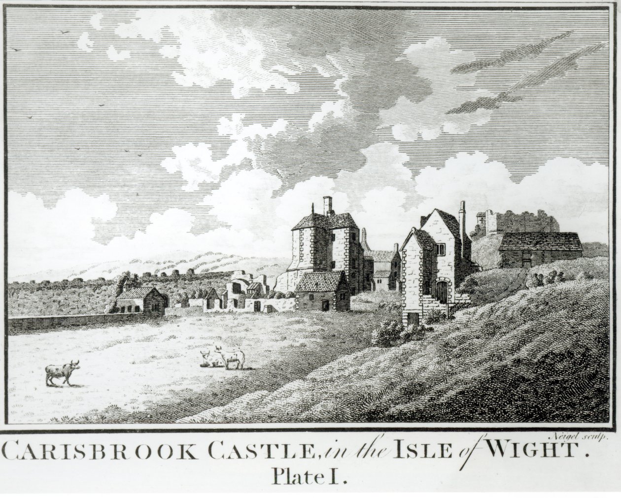 Carisbrook Castle, Isle of Wight, platta I av English School