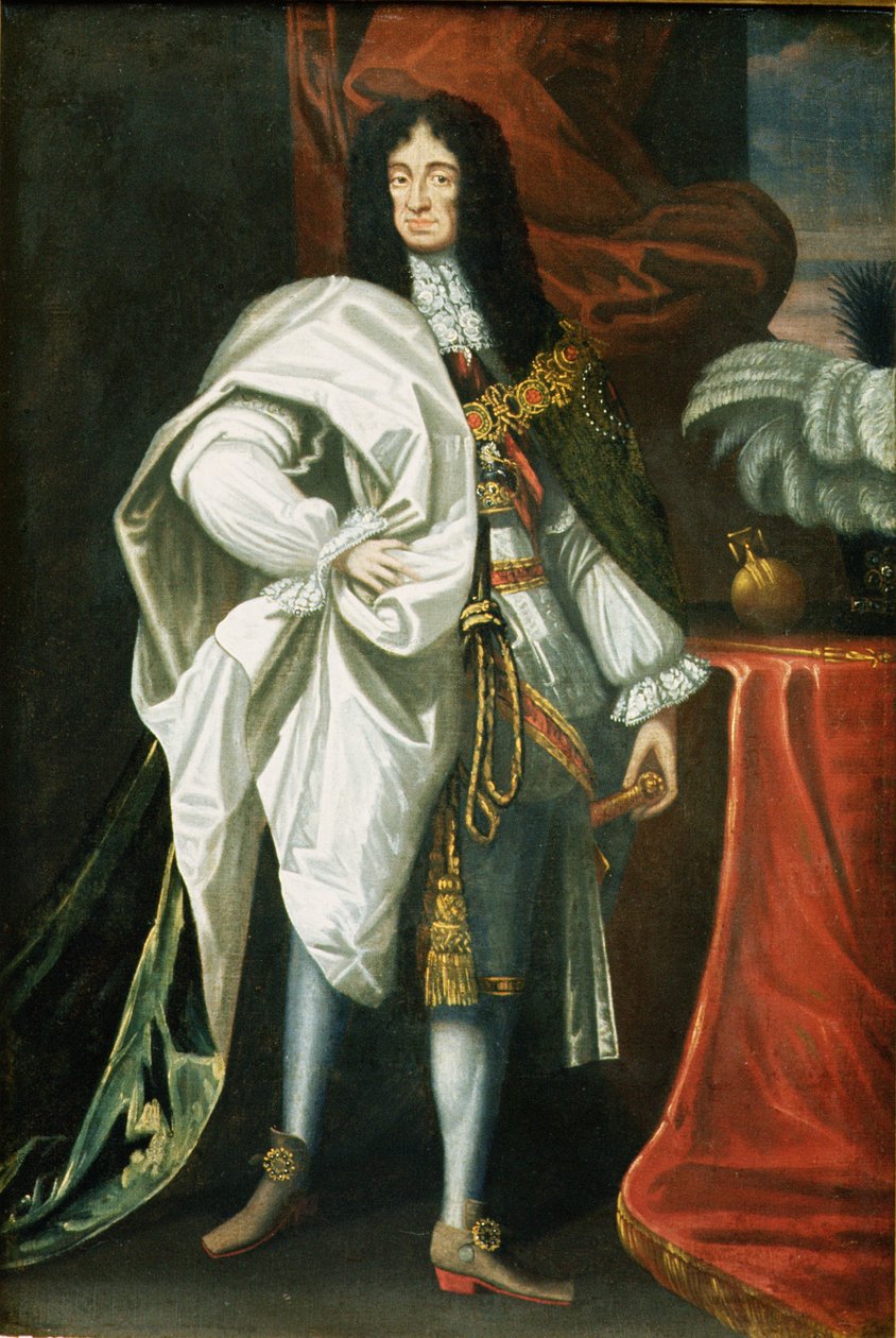 Karl II (1630-85) av English School
