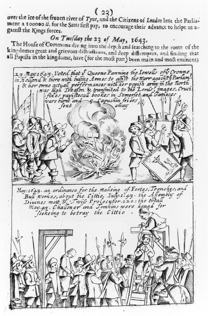 Krønike om væsentlige begivenheder under den engelske borgerkrig, 1646 swed av English School