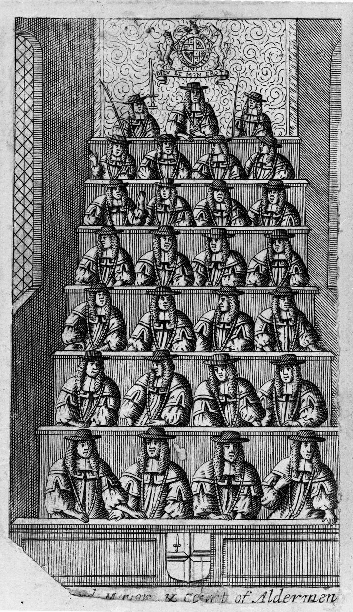 Rätten hos rådmannen, c.1690 av English School