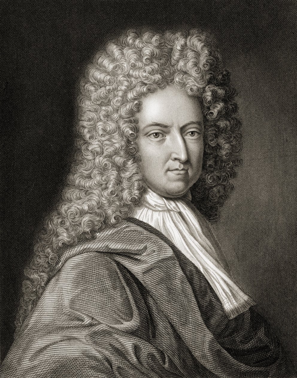 Daniel Defoe (1660-1731) från "Gallery of Portraits", publicerad 1833 av English School