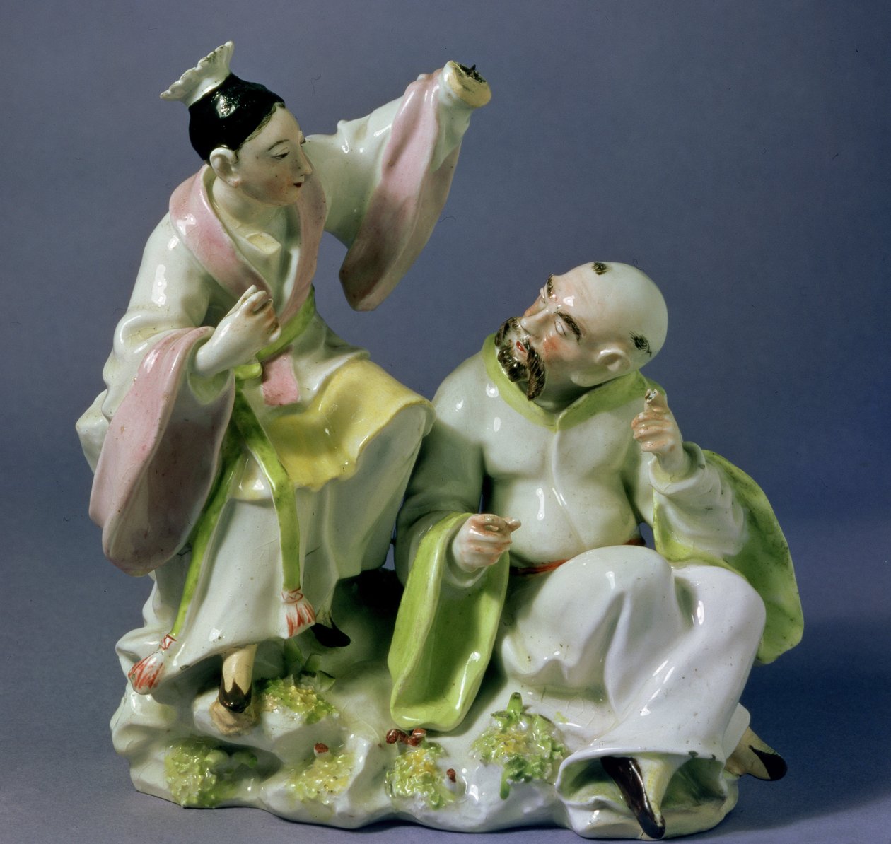 Derbygrupp, tidig Blanche-period, ca 1750-54 (porslin) av English School