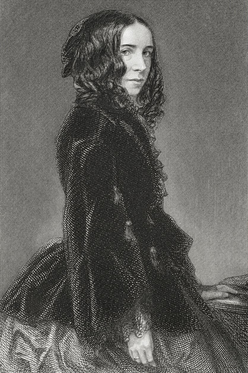 Elizabeth Browning (1806-61) av English School