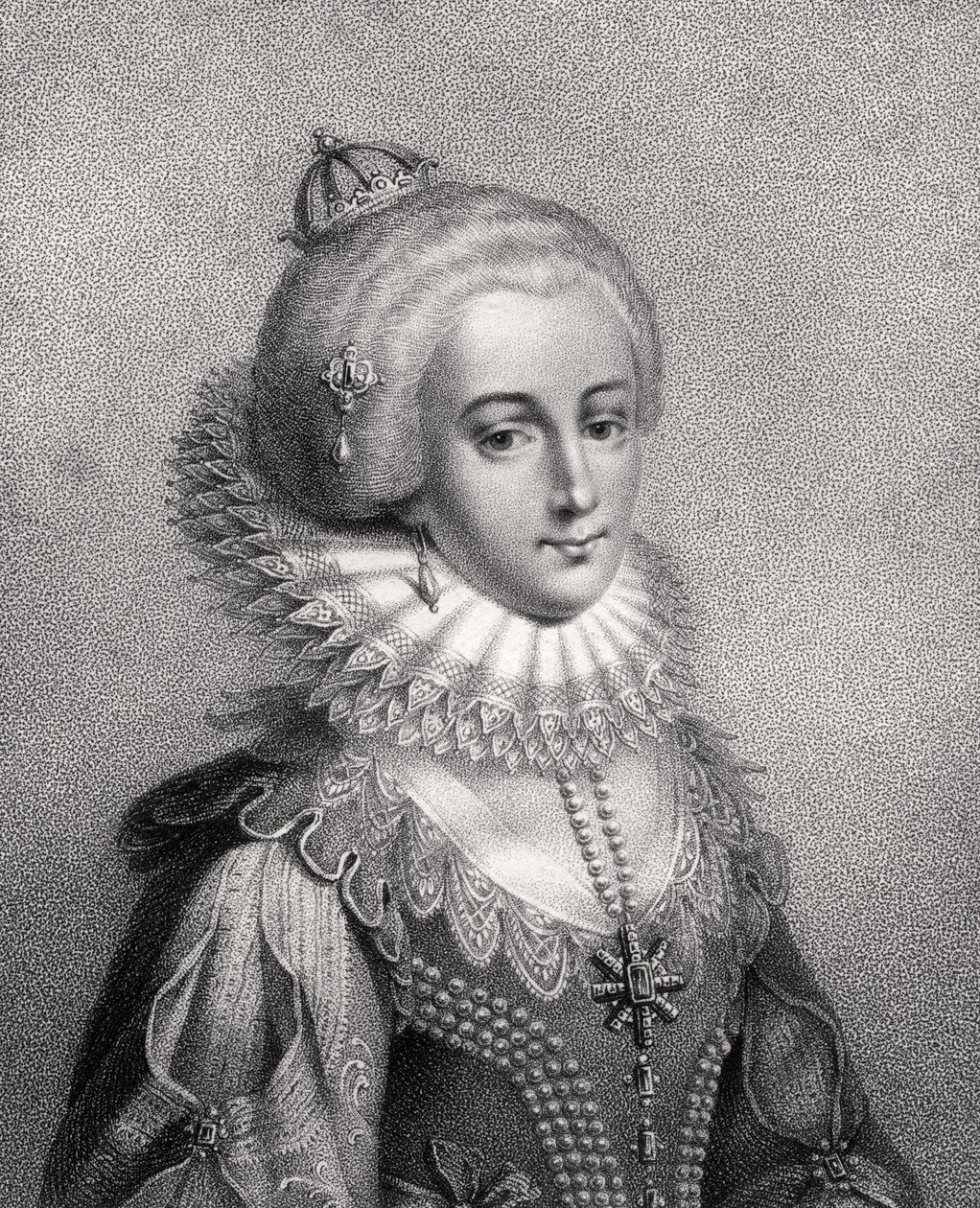 Elizabeth, Queen of Bohemia, graveret af Bocquet, fra 