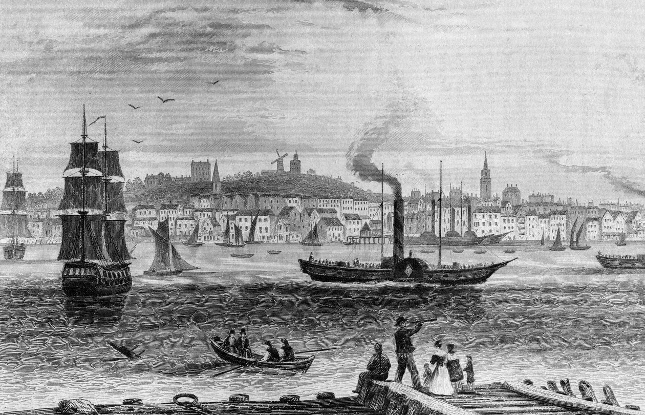 Gravesend, Kent, c.1830 swed av English School