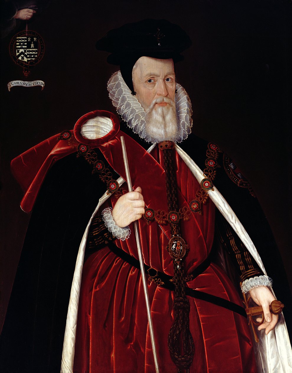 Lord Burghley (1520-98) av English School