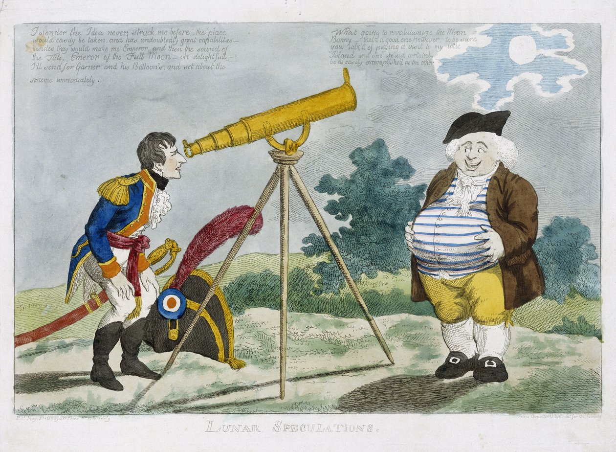 Månspekulationer, 1803 av English School