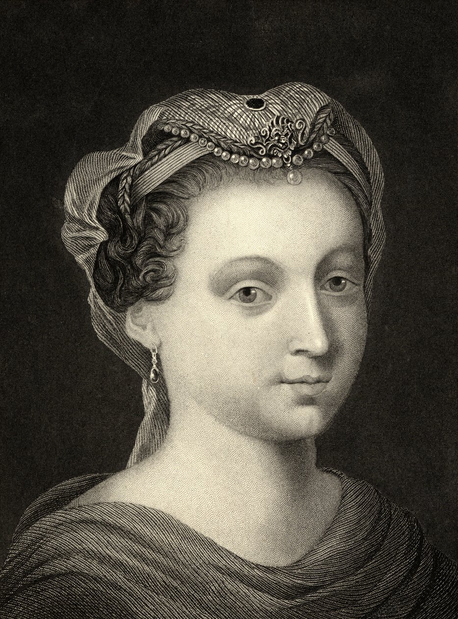Mary Queen of Scots (1542-87) av English School