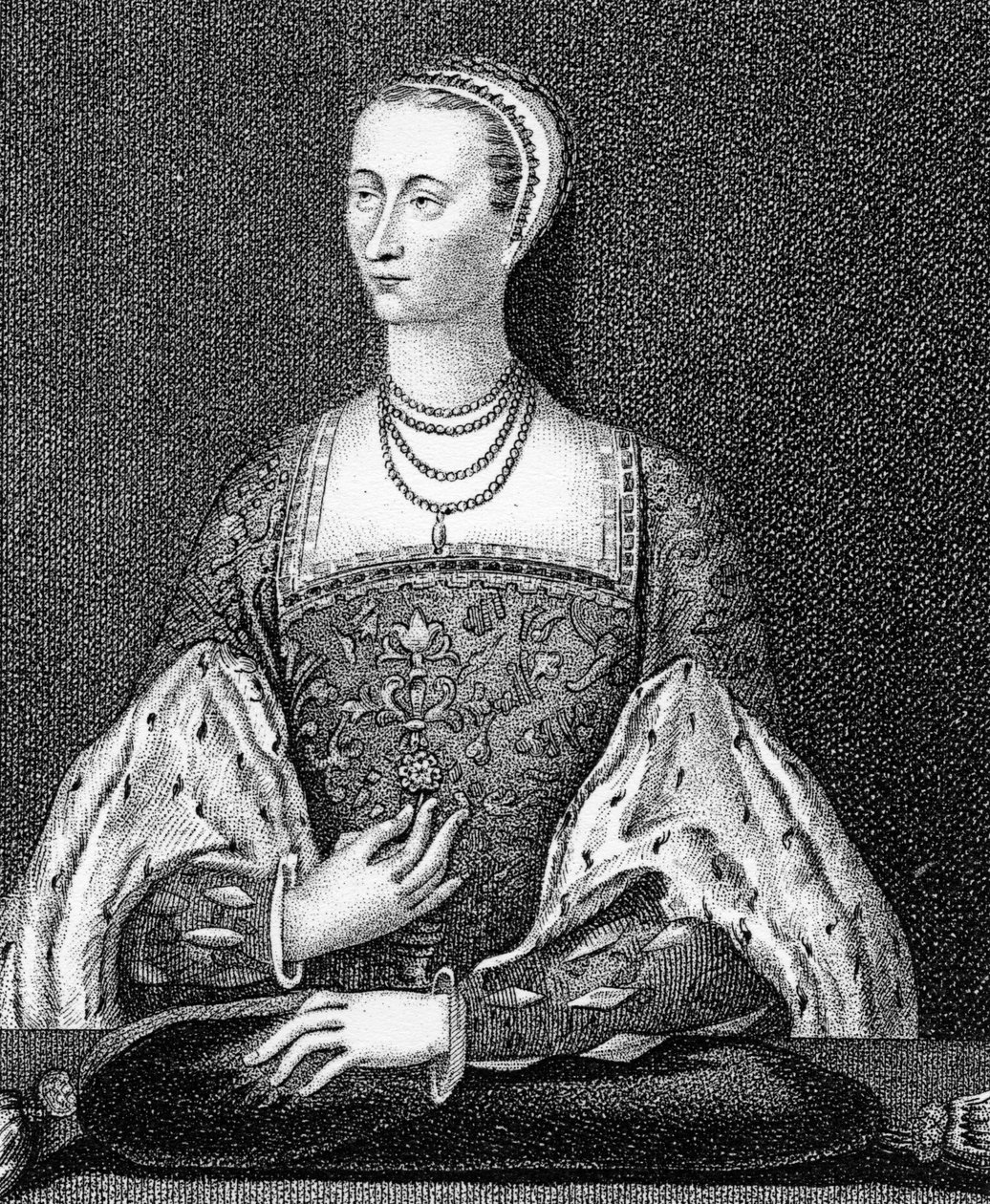 Mary of Guise, illustration från "Iconographia Scotia, or Portraits of Illustrious Persons of Scotland" av John Pinkerton, 1794 av English School