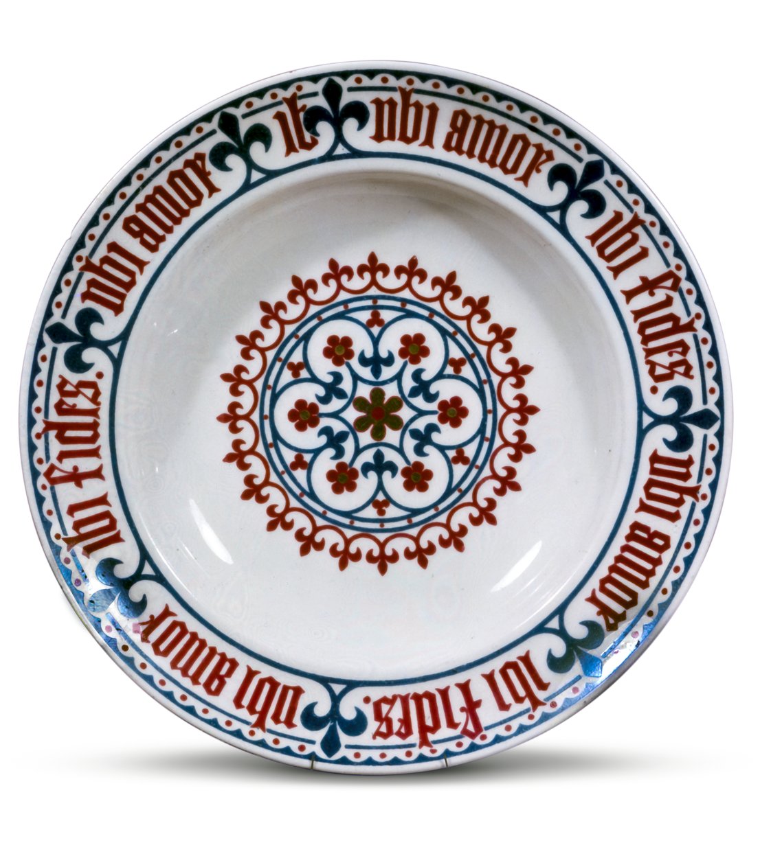 Mintonfat designat av Pugin, 1851 (keramik) av English School