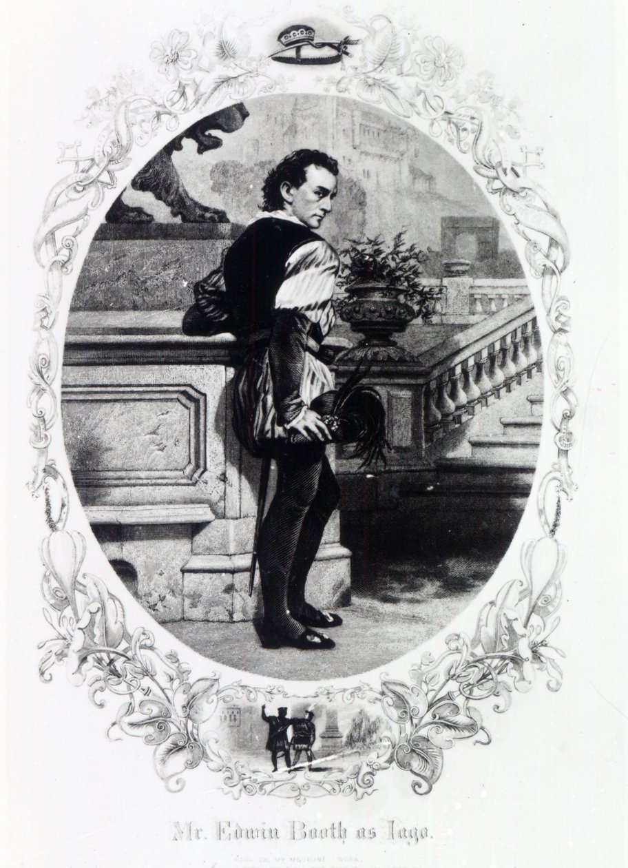 Mr Edwin Booth som Iago av English School