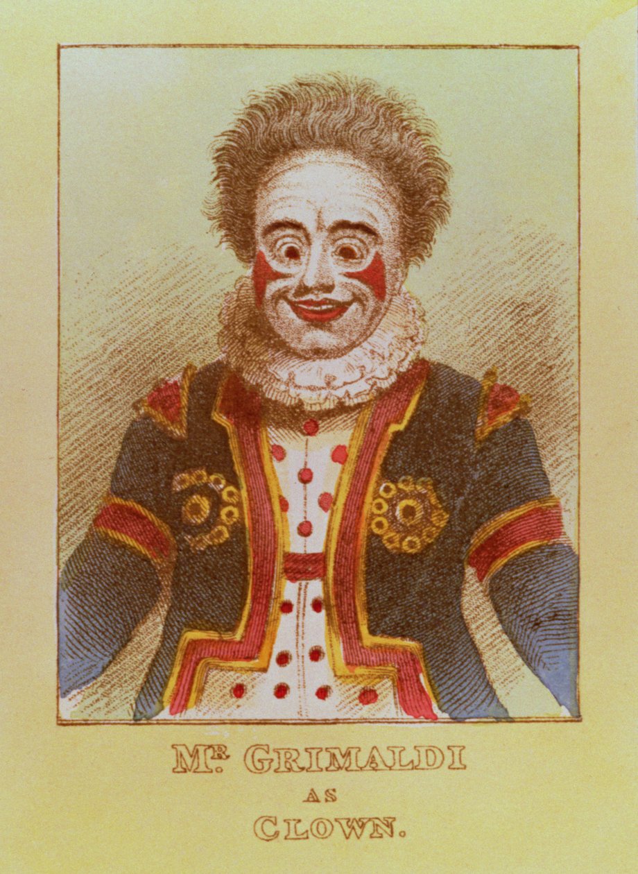Herr Grimaldi som clown av English School