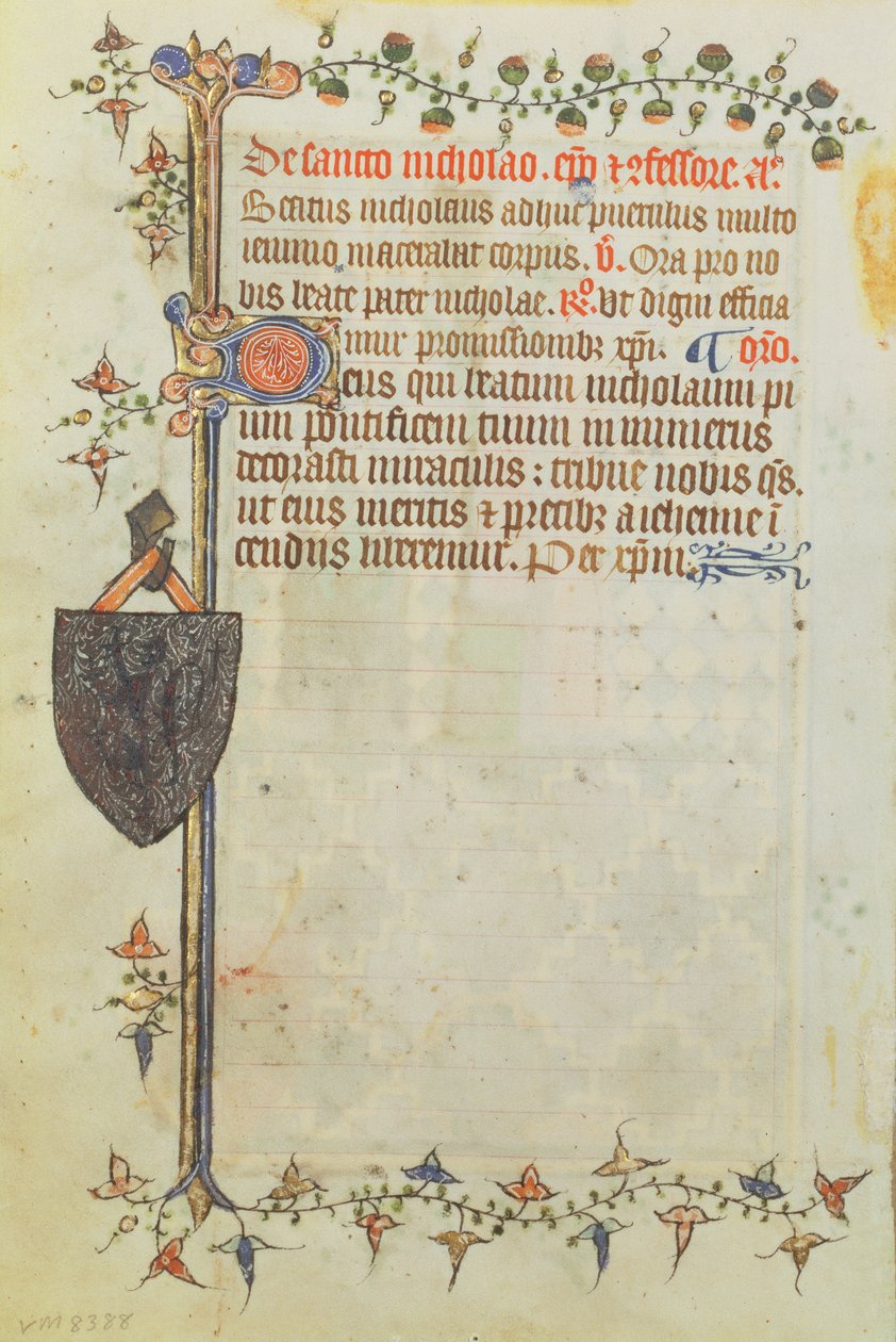 Sida ur en timbok, c.1400-40 av English School