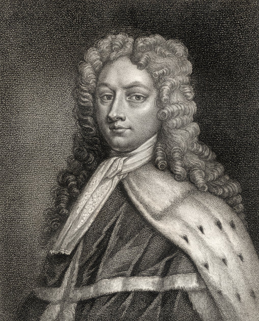 Philip Wharton, graverad av Geremia, illustration från 